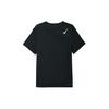Nike Rundhals Logo Atmungsaktives Kurzarm T-Shirt Herren Tops Schwarz HJ3378-010