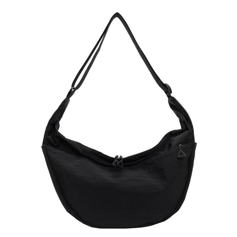 Crossbody Bag 2025 Spring New Simple and Fashionable Personalized Commuter Women's Bag Niche Design Solid Color Shoulder Dumpling Bag