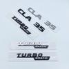 2017 Black Silver Letters CLA35 CLA45 Turbo 4matic+ Emblem for Mercedes Benz AMG Car Fender Trunk Rear C118  W117 Logo