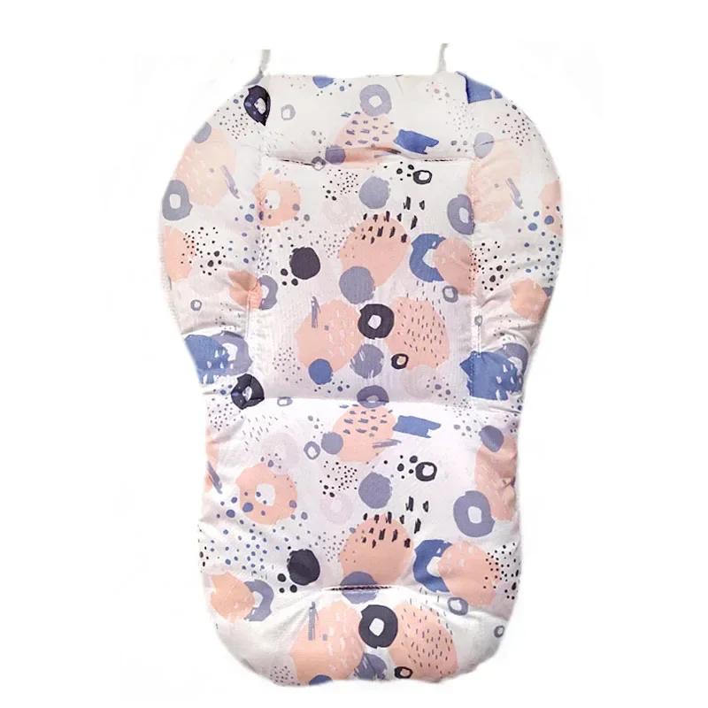 Baby Cushion for High Chair Stroller Seat Cushion Cute Soft Double-Sided Thick Cushion Breathable Stroller Accessories