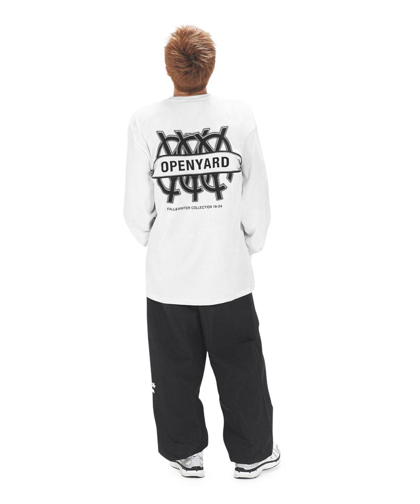 Opeunyadeu(Owai) Triple Logo Back Zipper Long Sleeve - White