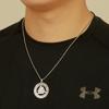 Teamer Viking Necklace for Men Norse Runes Pendant Valknut Odin Symbol Scandinavian Amulet Warrior Jewelry