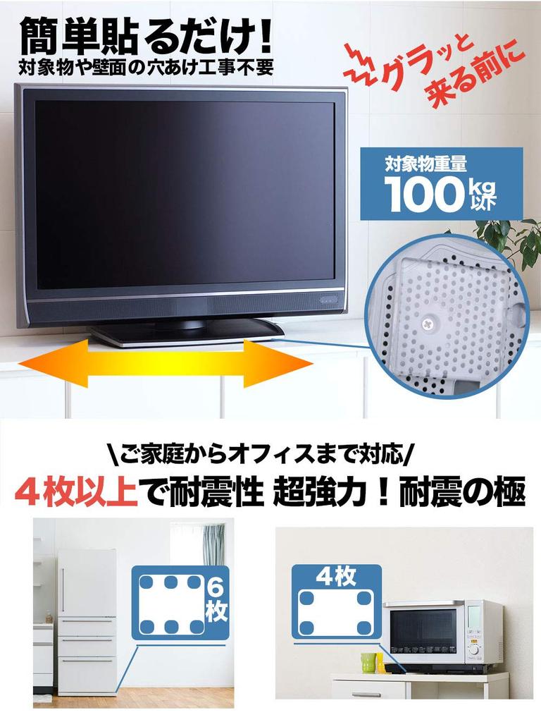 iHouse All Gel Extremely Up To Magnitude 100kg Load Capacity 4 Sheets X 4cm X Earthquake-Resistant Mat, Anti-Slip, Washable, Anti-Vibration,
