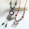 Jingdezhen ceramic necklace popular hand-woven jewelry literary gifts merchandise antique beaded girls