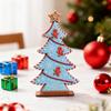 Holiday Ornament Party Decorations Gingerbread Man Christmas Tree Decor Pastel Wooden Centerpieces for Xmas Party for Fireplace