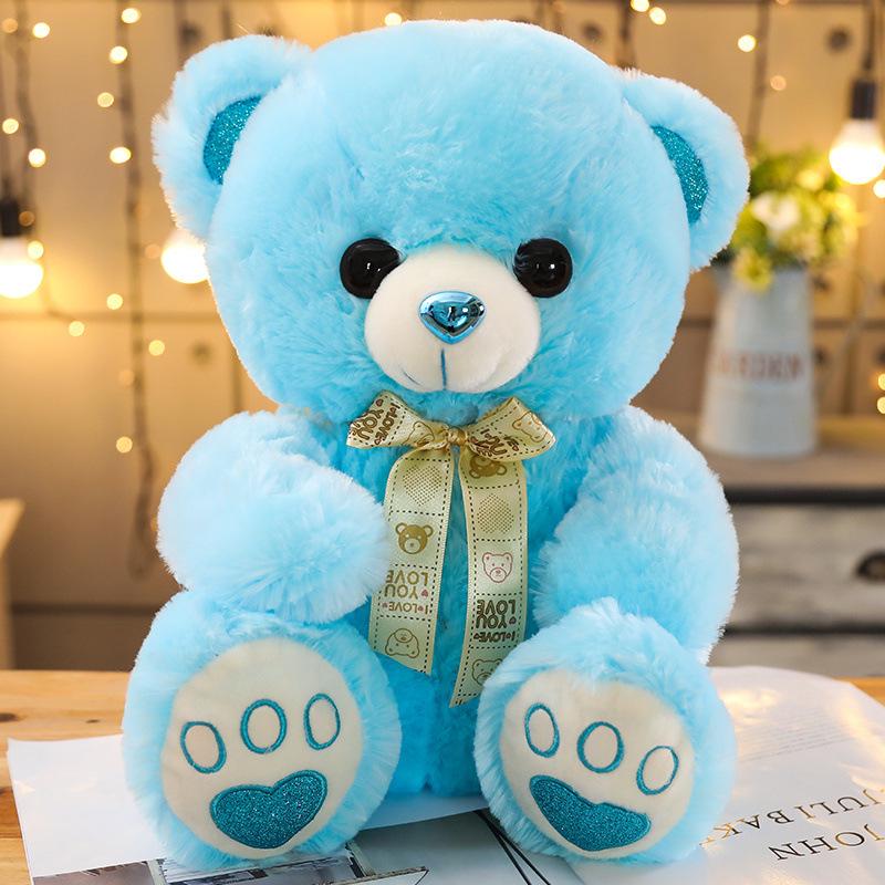 Pink Girly Heart Bear Plush Toy - Soft, Cute Teddy Bear Rag Doll Gift for Girls' Birthdays