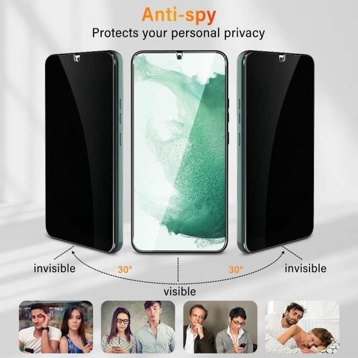 2 Verres Trempés Anti-Espion pour Samsung Galaxy A13 5G - BOOLING - Protection d'écran 9H