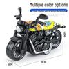 Children's TikTok Influencer Pull-Back Toy: Boys' Motorcycle & Car Alloy Model
