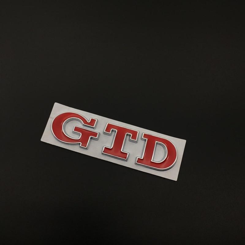 3D Metal GTD Logo Car Stickers Decals Front Hood Grill Emblem Badge for GTD Go-lf 2 4 5 6 7 8 R MK4 MK5 MK6 MK7 MK3 MK2
