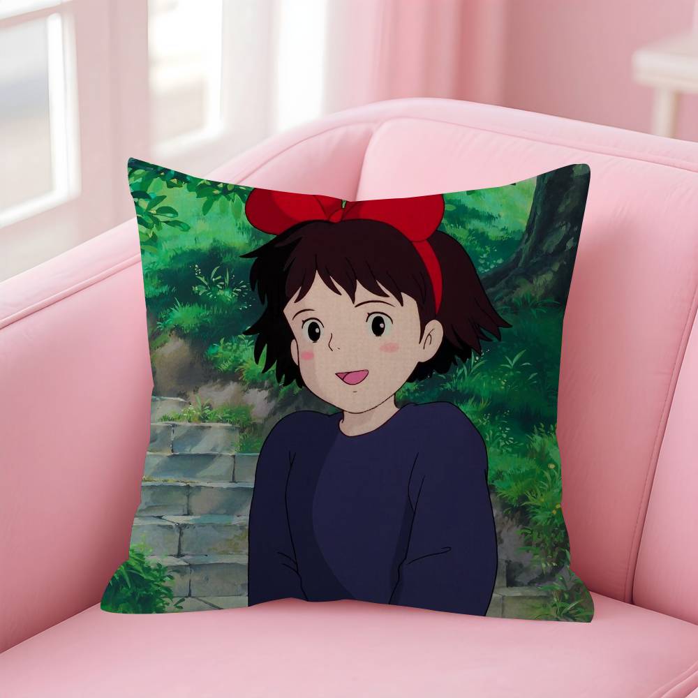 Anime KKikiS DDelivery Service   Maple Design Cushion Cover Happy Autumn Harvest decor Holiday Decorati Pillow Cover