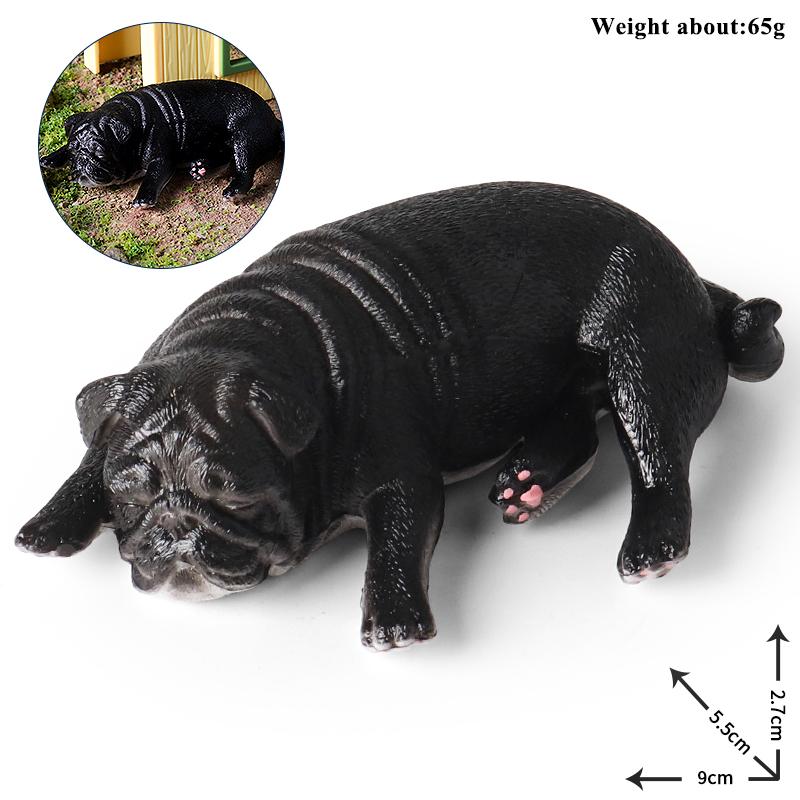 Oenux Kitty Dog Animals Model Action Figure Siamese Husky Pug Rottweiler Puppy Figurines PVC Cute Collection Toy Kids Gift