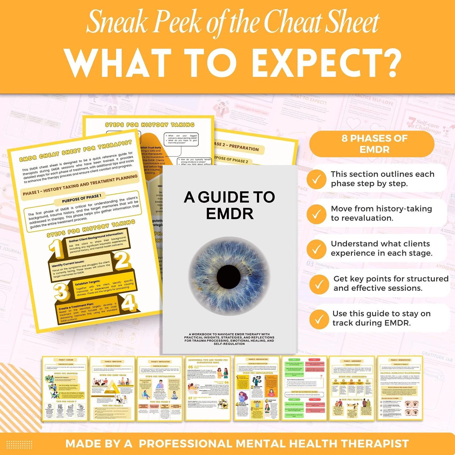 EMDR Eye Movement Guide: Creative Minimalist A5 Edition Other