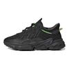 Adidas Ozweego Big Kid Luminescent Kids Sneakers Black Core-Black Solar-Green HQ1637