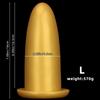 Gold Oversized Silicone Anal Plug - Extra Large Butt Plug for Men Women, Anal Stretching BDSM Adult Sex Toy
