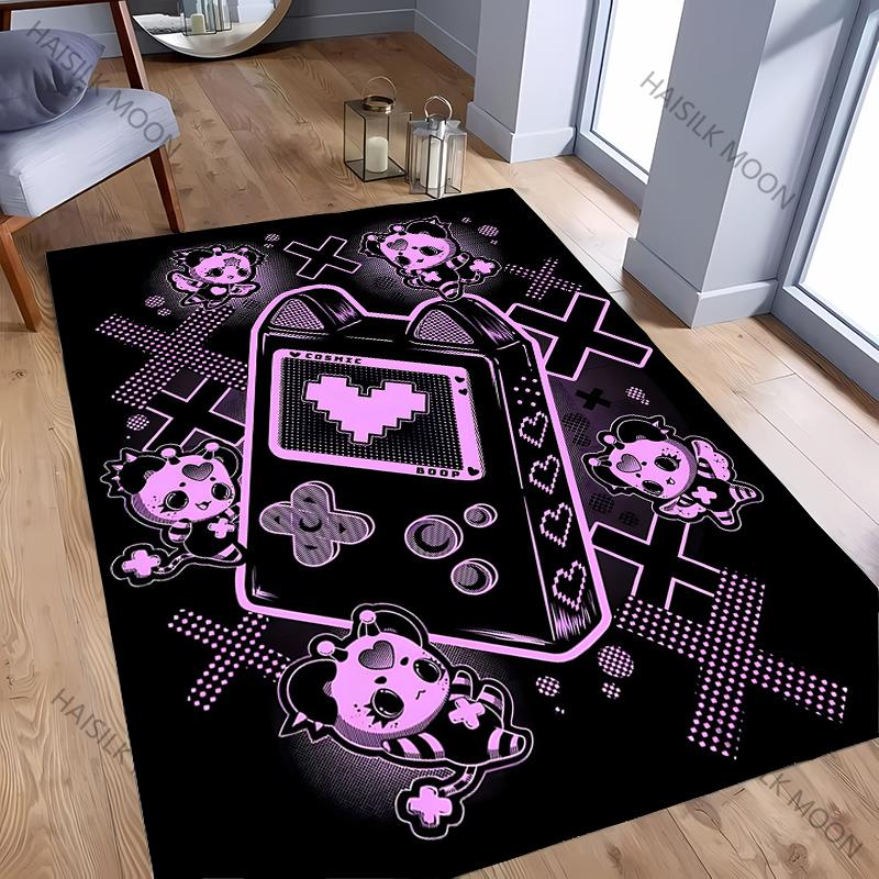 

15 Size Cartoon Game Controllers Rugs for Kids Play Mats Children Room Decor Area Floor Mat Anti-skid Carpet for Bedroom Gifts 40x60cm16x24in