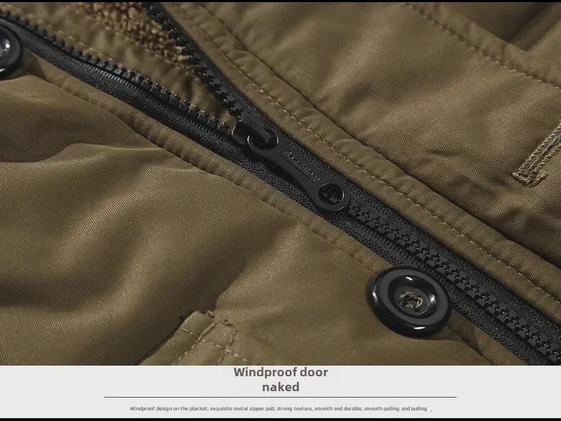 Men's Winter Thickened Short Cotton Jacket, Middle-Aged Korean Style, Slim Fit, Plus Size