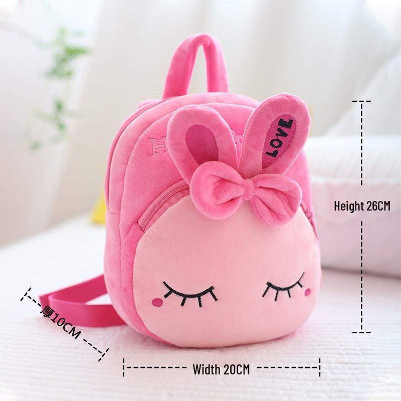 Korean Style Plush Mini Cartoon Backpack for Kids (1-6 Years)