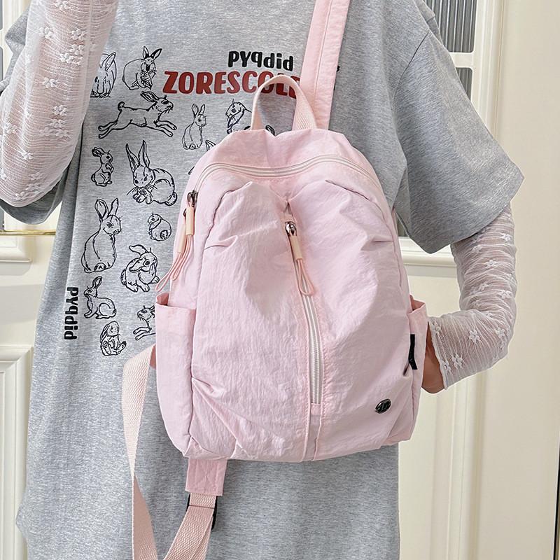 Color Solid Simple Mini Lightweight Nylon Hiking Bag For Outdoor Activities