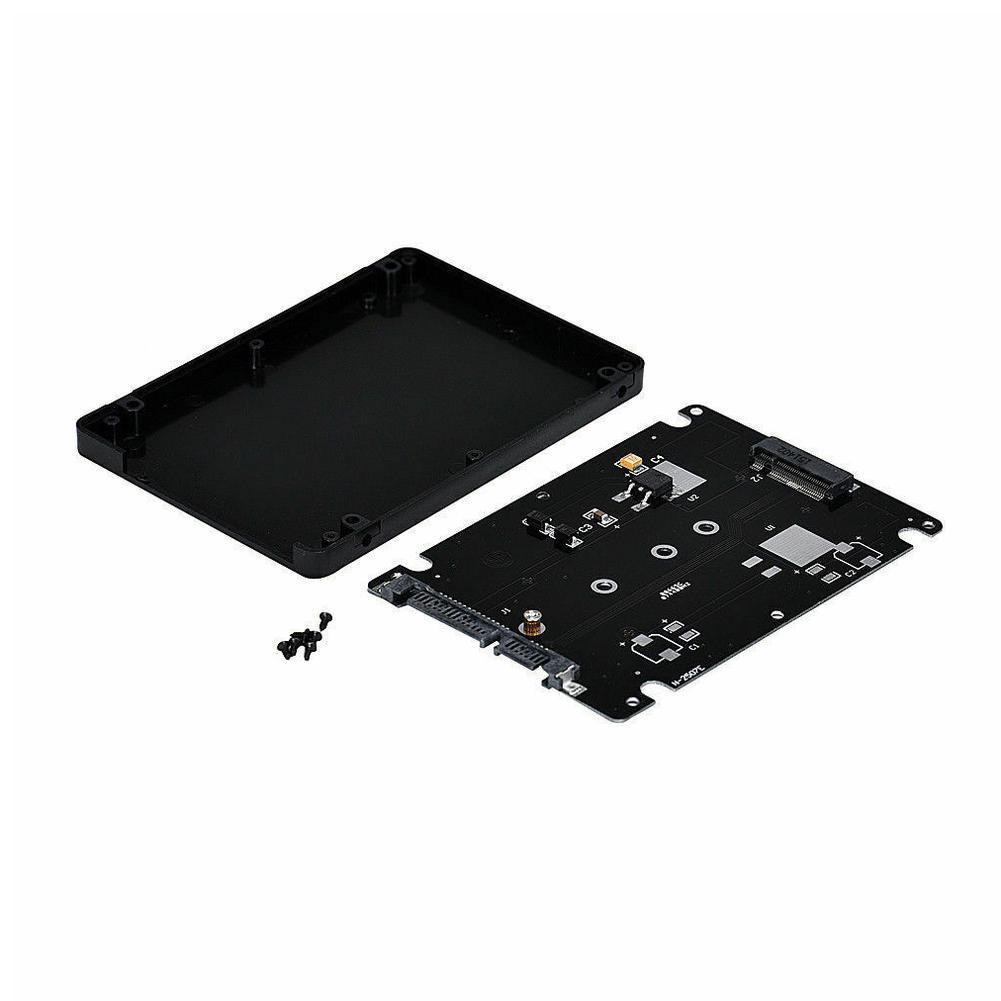 M2 SATA SSD External Case 2.5inch NGFF SATA-base SSD Converter Adapter Case B+M Key Socket 2 M.2 SATA Adapter Card Case Desktop