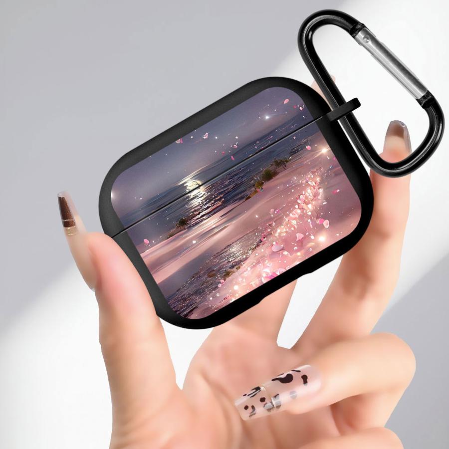 

Creative Rose Coastline Landscape Prints Case For Airpods 1 Pro2 Pro 3 Pro3 4 2 Soft Earphone Cases Cover Airpods 1