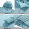 Men's UPF40+ Ice Silk Hooded Sun Protection Jacket