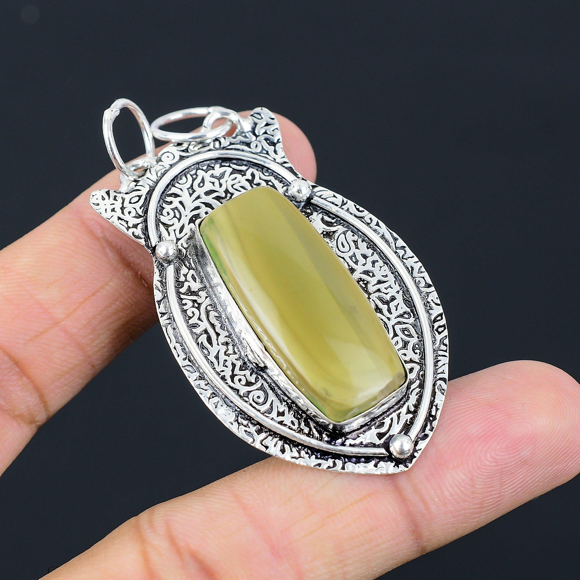 Halloween Sale Polychrome Jasper Stone Daughter New Pendant Jewelry 925 Silver