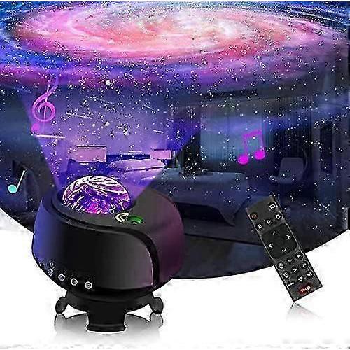The Largest Coverage Area Galaxy Lights Projector 2.0, Star Projector, With Changing Nebula And Galaxy Shapes Space Night Light_Onyx