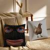 Funny Cs2 Cushion Cover Silky Short Plush With Invisible Zipper Dustproof Sofa Pillow Cover For Home Decor