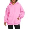 Women Fall Winter Hoodie Thick Hooded Long Sleeves with Big Pocket Plus Size Mid Length Solid Color Loose Elastic… More