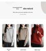 2026 Autumn-Winter Women's Half-Zip Pure Wool Loose Knit Sweater