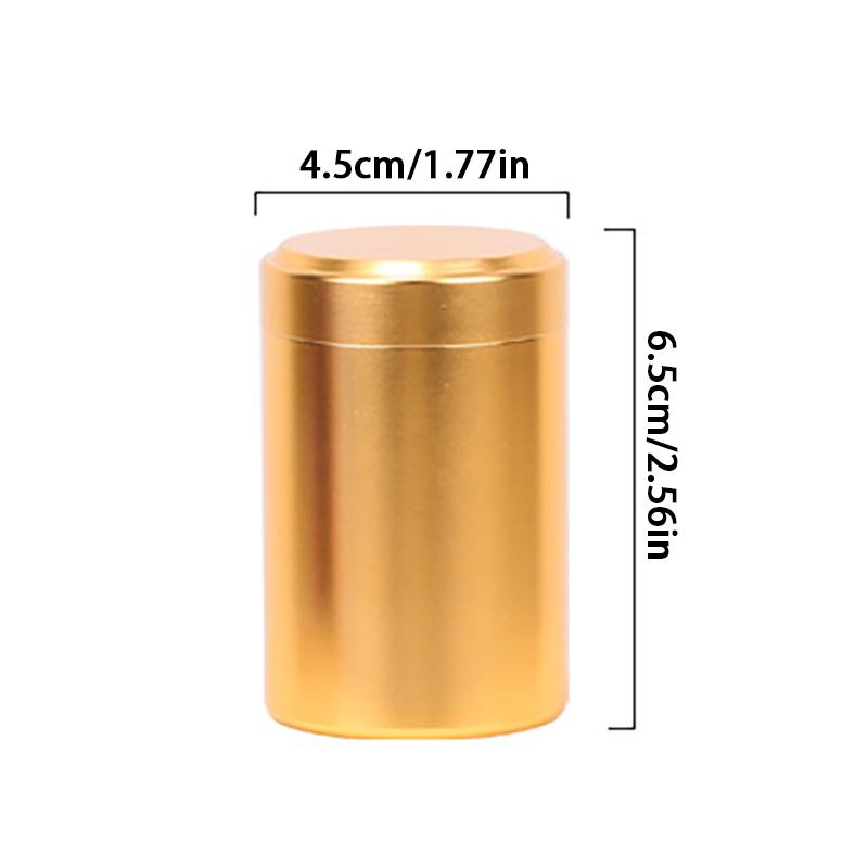 Aluminum Storage Jar Portable Seal Tea Canisters Mini Tea Storage Containers Tea Coffee Tin For Candy Chocolate Sugar Spices