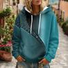 Women's Floral Print Hoodie with Pocket and Long Sleeve Casual Sweatshirt