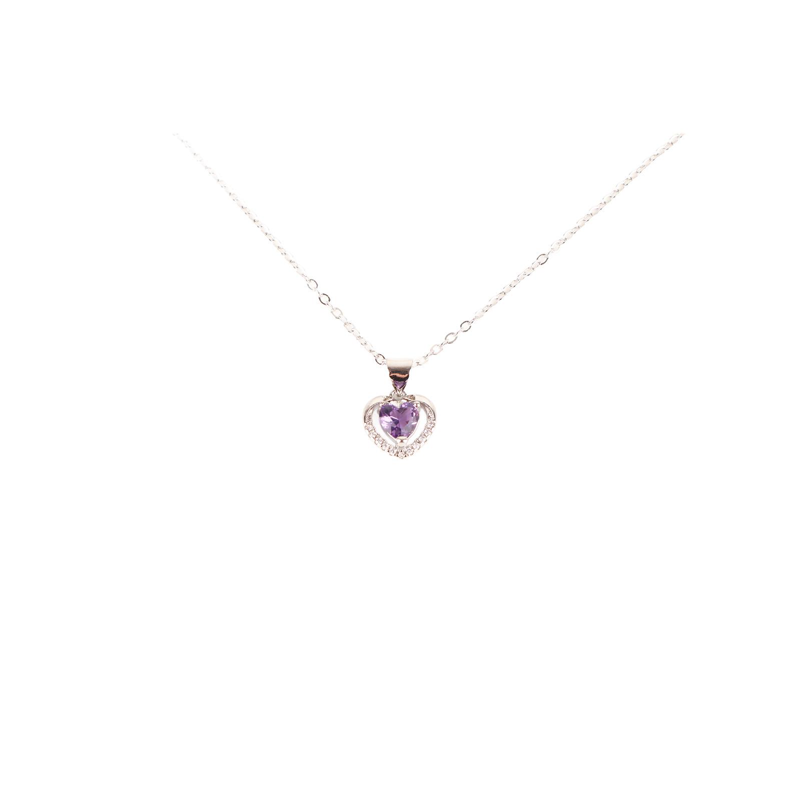 

Heart Necklace 17.7in Long Tutenag Stylish Elegant Style Exquisite Design Women Necklace for Travel Party Birthday