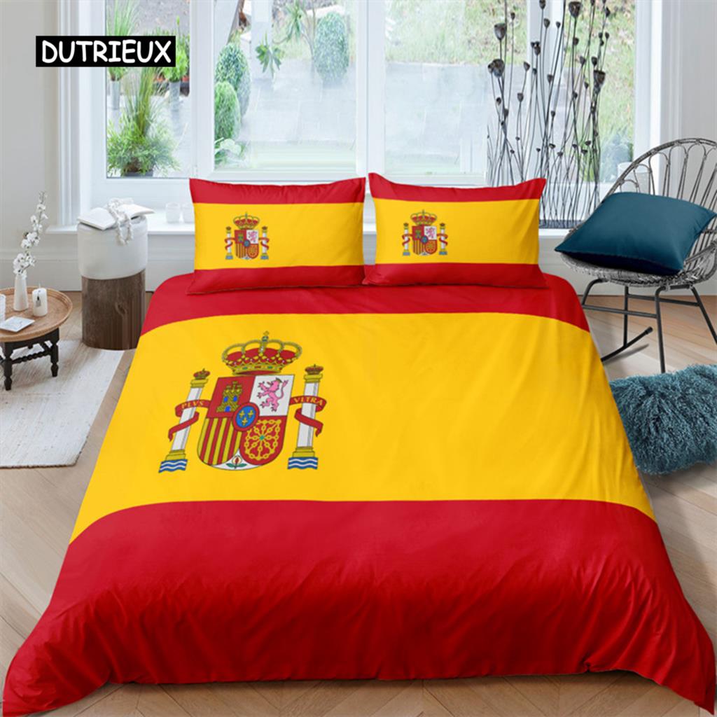 Nationalflagge Bettbezug Set King Size Kreatives Amerikanische Flagge Bettwäscheset für Teenager Erwachsene Mikrofaser Einzel Doppel Bettdeckenbezug