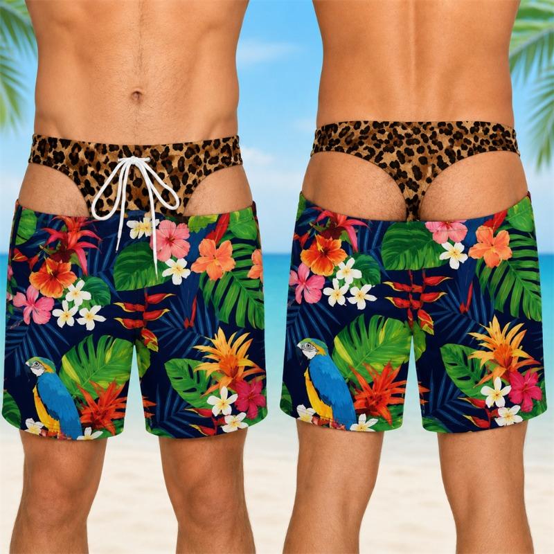 Viral 3D Print Funny Fake Buttock Design Swim Trunks for Men Hawaii Vacation Beach Party Shorts Summer Quick Dry Shorts Gift