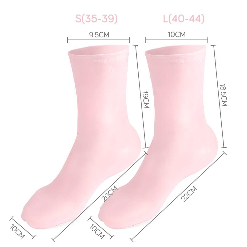 1Pairfoot Care Socks Silicone Moisturizing Gel Heel Socks Foot Care Protector