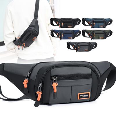 Mode schlichte Kassierertasche mit großer Kapazität Outdoor-Brusttasche Herren Reise-Umhängetasche multifunktionale Mode-Bauchtasche