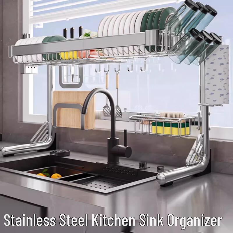 Extendable Countertop Sink Storage Rack