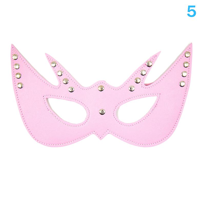 1Pc Women's Bat Sexy Mask Blindfold PU Leather Adjustable Cosplay Accessory for Masquerade Halloween Party Goth Eye Harness