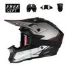 Off-Road Motorcycle Helmet 3-Piece Set Karting Mountain Biking ABS Safety Gear