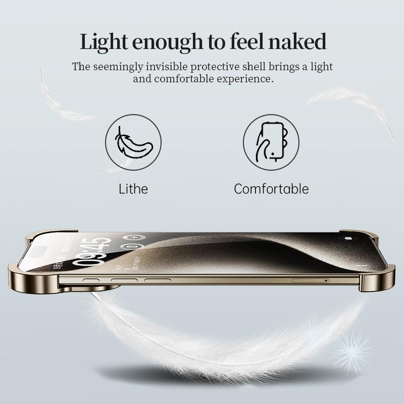 Prémiové kovové rohové chrániče z titanové slitiny pro iPhone 17 Air Pro Max s ochrannou fólií na čočku