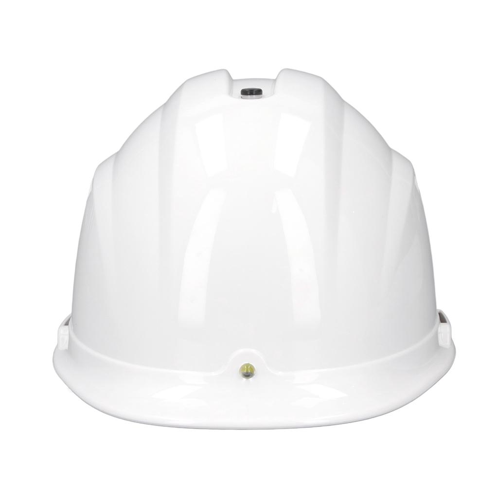 Schutzhelm mit Doppellüfter und Licht Atmungsaktiv Hohe Schlagfestigkeit Kühlung Sicherheitshelm für Bau