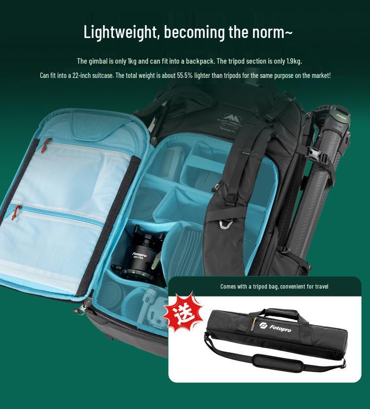 Futu Bao High-End Carbon Fiber Tripod for Photography, Videography, Bird Watching & Moon Shooting
