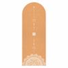 Natural Rubber Arch Shape Cork Yoga Mat Printed Non-slip Sports Mat Sweat-absorbing Oval Curve Pilates Mats 182*68cm*0.5cm