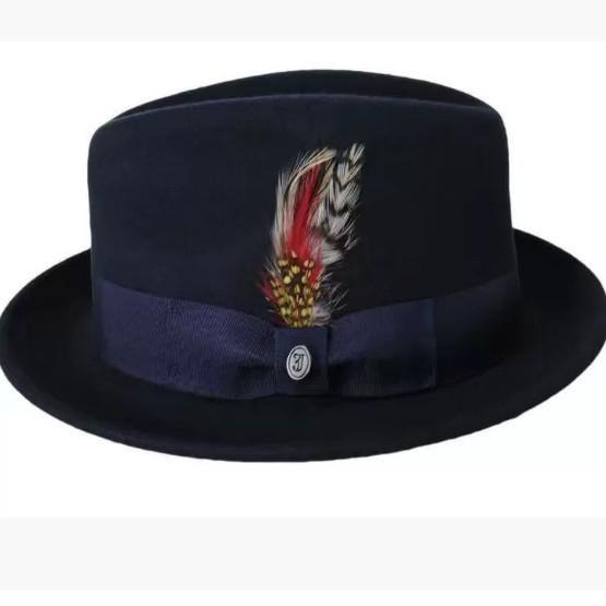 Autumn and Winter Woolen Hat British Retro Bow Decorative Top Hat Fashionable Versatile Woolen Top Hat