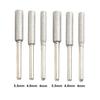 6pcs Silver Chainsaw Sharpeners 4mm 4.8mm 5.5mm Burr Chainsaw Head For Sharpening Polishing Engraving Grinding Tool