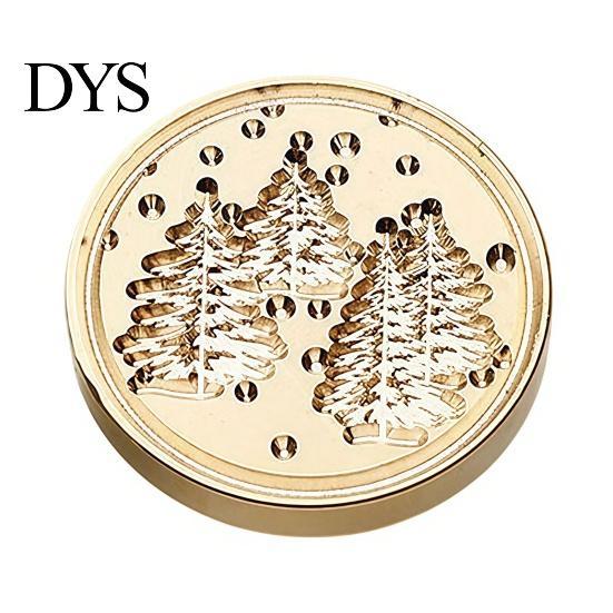 Decorative Embossed Stamp Brass Wax Seal Heads, Alphabet Christmas Sealing Personalized Gift Head for Envelope Wrapping Journal Scrapbook Decor Metal