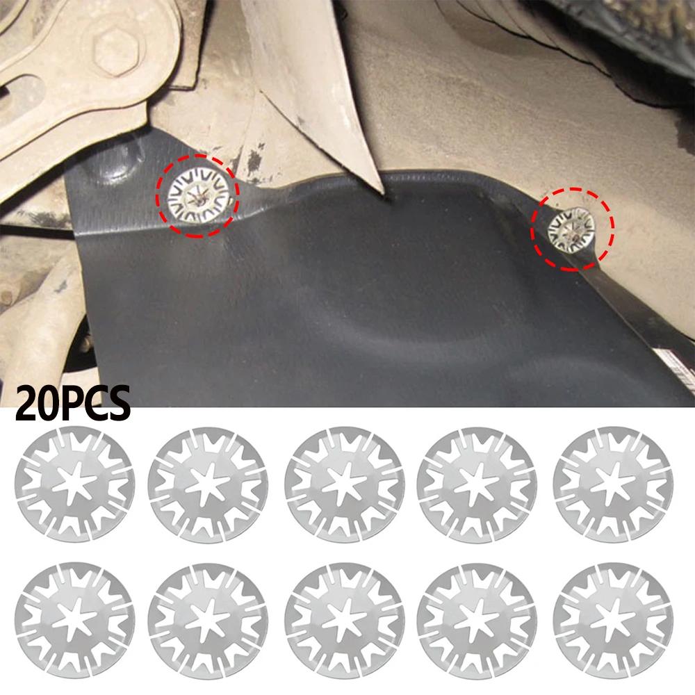 20Pcs Car Engine Heat Sound Insulation Cotton Gasket Retainer Auto Fastener Firewall Shield Clips Car Parts