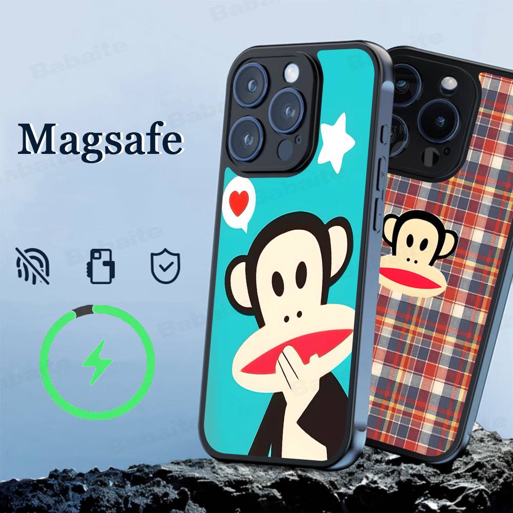 Famous Luxurious P-paul F-frank Phone Case Magnetic Case For IPhone 16 14 13 15 Pro Max Plus For Magsafe Wireless Charge Cover