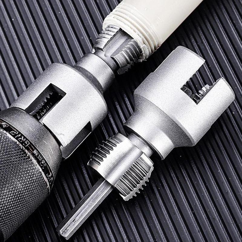 PVC Pipe Threader Tool Water Pipe Integrated Threading Kit Hand Tool Plumbing Maintenance for House Pipeline Renovation Garden